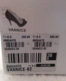 Aldo Vannice Black Sparkle Peeptoe Platform Sole Heels Size 5/38 - Whispers Dress Agency - Womens Heels - 6