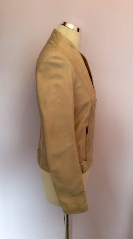BRAND NEW REISS STONE RICHIE LEATHER JACKET SIZE 10 - Whispers Dress Agency - Womens Coats & Jackets - 4