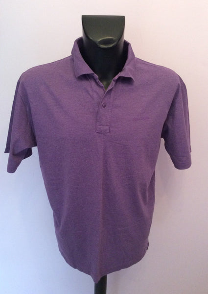 Giorgio Armani Purple Short Sleeve Polo Shirt Size L - Whispers Dress Agency - Sold - 1