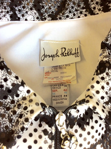 JOSEPH RIBKOFF BLACK & WHITE PRINT TOP & JACKET SIZE 16 - Whispers Dress Agency - Sold - 5