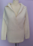 Betty Barclay Ivory Hooded Jumper Size 14 - Whispers Dress Agency - Sold - 1