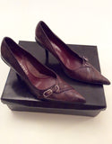 Brand New Moda In Pelle Brown Leather Heels Size 4/37 - Whispers Dress Agency - Womens Heels - 2