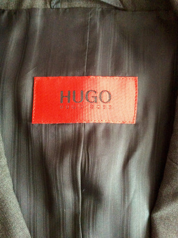 Hugo Boss Charcoal Grey Wool Suit Size 40L /32W - Whispers Dress Agency - Mens Suits & Tailoring - 5