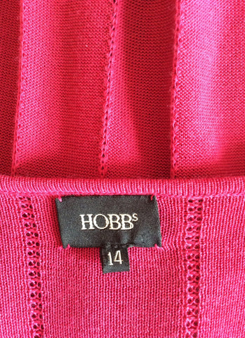 HOBBS FUSHIA PINK V NECK CARDIGAN SIZE 14 - Whispers Dress Agency - Womens Knitwear - 4