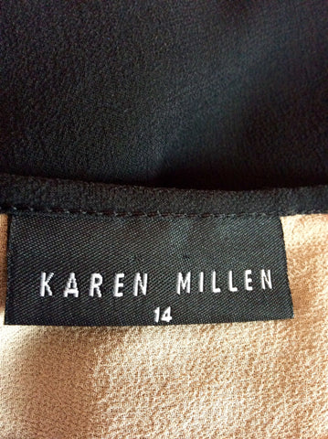 Karen Millen Black Strappy Silk Beaded & Silk Dress Size 14 - Whispers Dress Agency - Sold - 6
