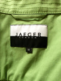 Jaeger Light Green Short Sleeve Belted Cotton Jacket Size 10 - Whispers Dress Agency - Sold - 2
