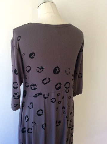 ONE LIFE BROWN PRINT STRETCH JERSEY DRESS SIZE S - Whispers Dress Agency - Womens Dresses - 5