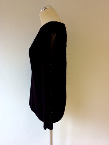 BRAND NEW LEO GUY BLACK BEADED TRIM JUMPER SIZE XL - Whispers Dress Agency - Sold - 3