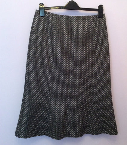 Hobbs Grey & Pink With Silver Fleck Wool Skirt Size 12 - Whispers Dress Agency - Sold - 1