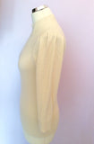 Austin Reed Signature Cream Cashmere Jumper Size S - Whispers Dress Agency - Sold - 2