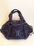 Francesco Biasia Black Leather Hand Bag - Whispers Dress Agency - Sold - 2