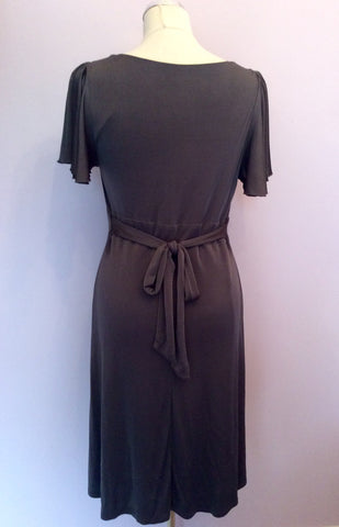 Laura Ashley Grey Short Sleeve Dress Size 14 - Whispers Dress Agency - Sold - 2
