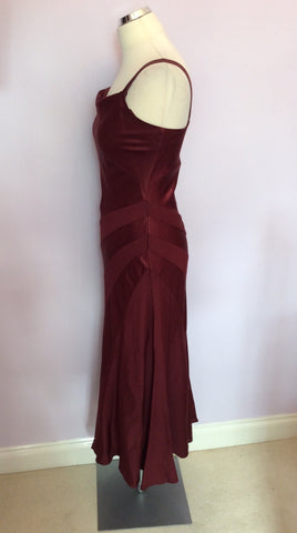 Kaliko Deep Wine Occasion Dress Size 8 - Whispers Dress Agency - Womens Dresses - 2