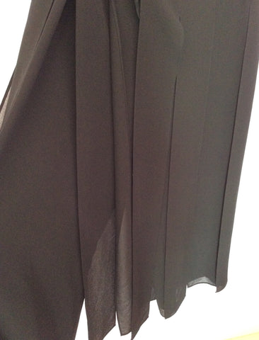 Joseph Ribkoff Black Trousers With Split Panels Over Skirt Size 16 - Whispers Dress Agency - Sold - 2