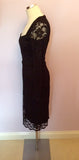 The Pretty Dress Company Black Lace Hourglass Dress Size 12 - Whispers Dress Agency - Sold - 3