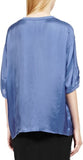 Reiss Lilou Blueberry Over Size Silk Blend Top Size 6 - Whispers Dress Agency - Womens Tops - 2