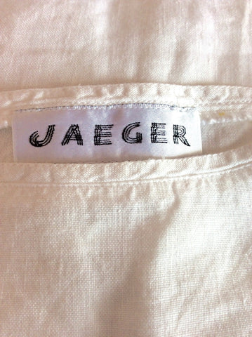 Jaeger White Sleeveless Crop Top Size 12 - Whispers Dress Agency - Sold - 4