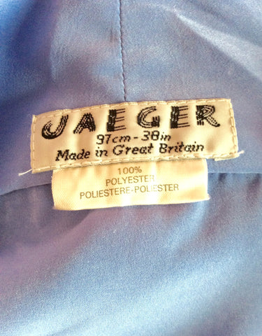 Vintage Jaeger Blue Blouse Size 38" UK 14/16 - Whispers Dress Agency - Sold - 3