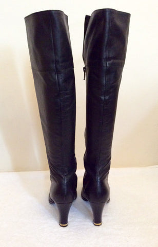 Roberto Vianni Black Soft Leather Boots Size 4/37 - Whispers Dress Agency - Womens Boots - 3