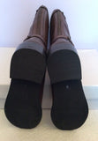 Brand New Shoeprima Dark Brown Leather Riding Boots Size 6/39 - Whispers Dress Agency - Womens Boots - 5