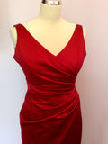 Kelsey Rose Red Satin Long Evening / Ball Dress Size 10 - Whispers Dress Agency - Sold - 2