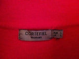 Spanish Designer Cortefiel Red Knit Shift Dress Size L - Whispers Dress Agency - Sold - 4
