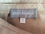 Joyce Ridings Beige Linen Long Wrap Across Skirt Size 14 - Whispers Dress Agency - Womens Skirts - 3