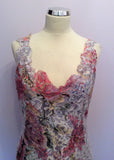 Renato Nucci Lilac, Pink & Silver Lace Dress Size 44 - Whispers Dress Agency - Sold - 2