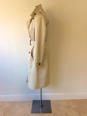 JAEGER NATURAL/ BEIGE CLASSIC BELTED MAC TRENCH COAT SIZE 12 - Whispers Dress Agency - Sold - 2