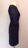 Whistles Purple Leopard Print Silk Dress Size 6 - Whispers Dress Agency - Sold - 3