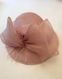 Country Casuals Pale Pink Bow & Feather Trim Formal Hat - Whispers Dress Agency - Sold - 4