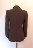 Armani Collezione Brown Wool Blend Jacket Size 40 UK 8 - Whispers Dress Agency - Sold - 3