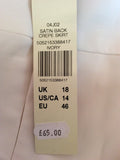 BRAND NEW LONG TALL SALLY IVORY SATIN BACKED CREPE SKIRT SIZE 18 - Whispers Dress Agency - Womens Skirts - 3