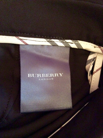 Burberry Dark Brown Stretch Jersey Drawstring Waist Trousers Size 12 - Whispers Dress Agency - Womens Trousers - 3