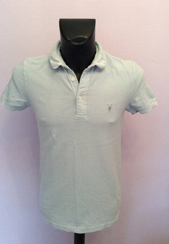 All Saints Light Blue Short Sleeve Polo Shirt Size S - Whispers Dress Agency - Mens Casual Shirts & Tops - 1