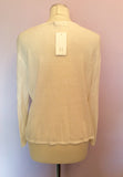 Brand New Lakeland White Cotton & Linen Cardigan Size 18 - Whispers Dress Agency - Sold - 2