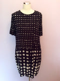 Whistles Shibori Black & White Spot Dress Size 12 - Whispers Dress Agency - Sold - 5