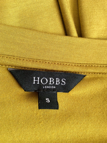 Hobbs Mustard Scoop Neck 3/4 Sleeve Top Size S - Whispers Dress Agency - Sold - 2