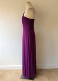 COAST PURPLE ONE SHOULDER MAXI DRESS SIZE 12 - Whispers Dress Agency - Womens Dresses - 3