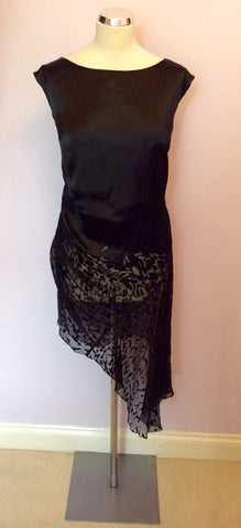 Brand New Mint Velvet Black Asymmetric Hem Tunic Top Size 18 - Whispers Dress Agency - Sold - 2