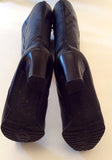 MODABELLA BLACK LEATHER KNEE LENGTH BOOTS SIZE 5/38 - Whispers Dress Agency - Womens Boots - 5