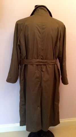 Hugo Boss Khaki Green Trench Coat Size L / XL - Whispers Dress Agency - Mens Coats & Jackets - 3