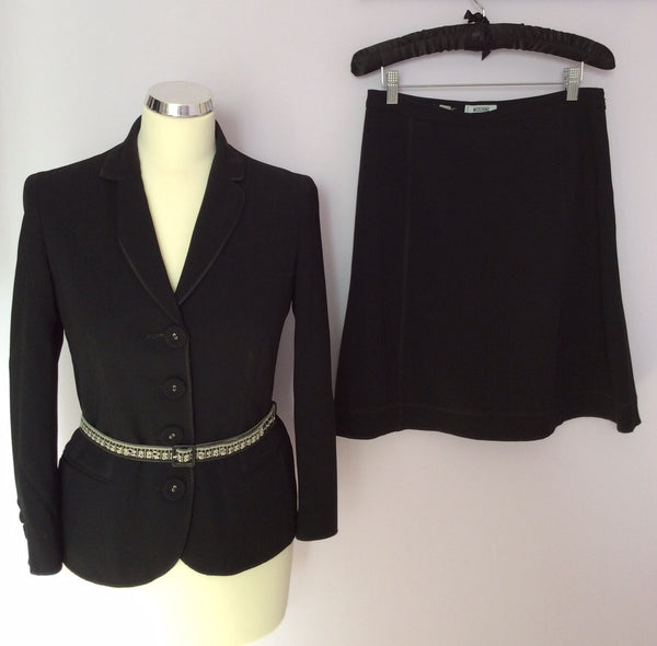 Moschino Cheap And Chic Black Skirt Suit Size 8/10 - Whispers Dress Agency - Womens Suits & Tailoring - 1