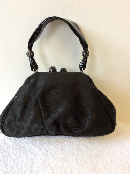 GIORGIO ARMANI BLACK EVENING BAG - Whispers Dress Agency - Evening Bags - 1