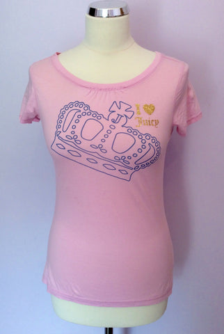 Juicy Couture Pink T Shirt Size 14 - Whispers Dress Agency - Clearance