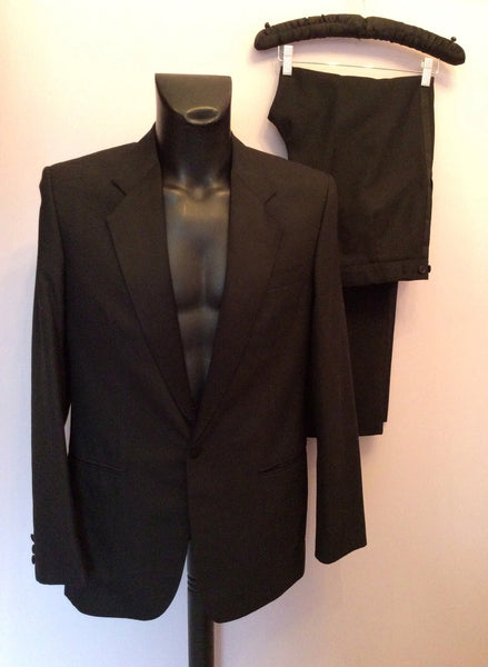 The Label Black Wool Blend Tuxedo Suit Size Chest W34/L40 - Whispers Dress Agency - Mens Suits & Tailoring - 1