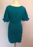 Brand New French Connection Turquoise Zip Trim Dress Size 12 - Whispers Dress Agency - Womens Dresses - 3
