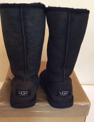 Ugg Black Sheepskin Boots Size 12/30 - Whispers Dress Agency - Sold - 3