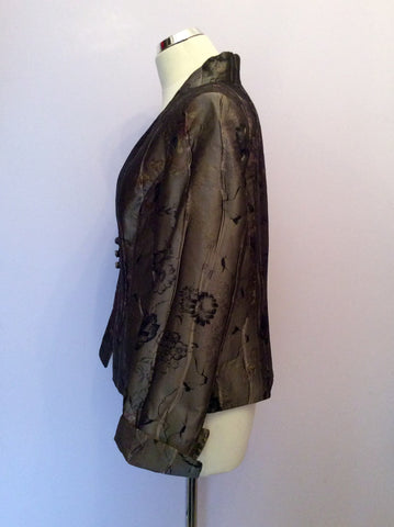 Presen De Luxe Brown Jacket, Top & Long Skirt Suit Size 14/16 - Whispers Dress Agency - Sold - 3