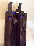 French Connection Dark Brown Leather Boots Size 6/39 - Whispers Dress Agency - Sold - 6
